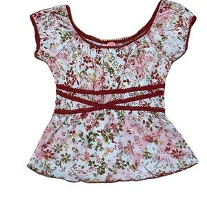 Floral Milkmaid Women's Top